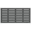 vidaXL Wall Headboard Grey 141x3x63 cm Solid Wood Pine