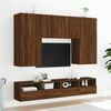 vidaXL TV Wall Cabinets 2 pcs Brown Oak 100x30x30 cm Engineered Wood