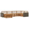 vidaXL Outdoor Sofa Set 6 pcs Natural