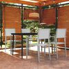 vidaXL 5 Piece Garden Dining Set White