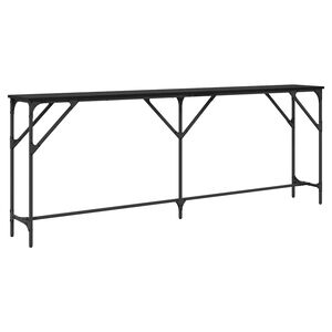 vidaXL Console Table Black oak 200 x 29 x 75 cm