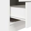 vidaXL Highboard with Drawer White 45.5 x 34 x 127 cm Engineered wood