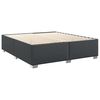 vidaXL Box Spring Bed with Mattress Black 200x200 cm Faux Leather