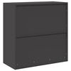vidaXL Storage Cabinet Black 90 x 40 x 90 cm Cold-Rolled Steel