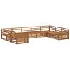 vidaXL Outdoor Sofa Set 9 pcs Natural Solid Acacia Wood