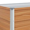 vidaXL Garden Raised Bed 320x40x77 cm Galvanized Steel Silver