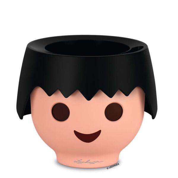 LECHUZA Table Planter OJO ALL-IN-ONE Raven Black