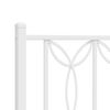 vidaXL Metal Replace Headboard White 90 cm