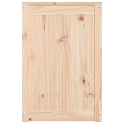 vidaXL Laundry Box 88.5x44x66 cm Solid Wood Pine