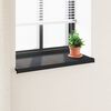 vidaXL Window Sill Anthracite with Wood Grain 100 x 40 x 4.5 cm PVC