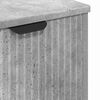 vidaXL Bathroom Furniture Set 3 pcs Concrete grey Engineered wood