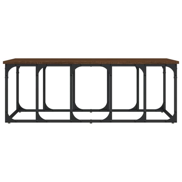 vidaXL Coffee Table Brown Oak 100x50x35.5 cm Engineered Wood