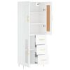 vidaXL Highboard White 69.5x34x180 cm Engineered Wood