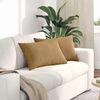vidaXL Sofa Pillows 2 pcs Brown 60 x 40 cm Corduroy Fabric