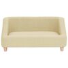 vidaXL Dog Sofa Cream 85x50x39 cm Linen