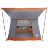 vidaXL Camping Tent Grey and Orange 282 x 225 x 154 cm Taffeta