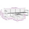 vidaXL Outdoor Sofa Set 5 pcs Natural Solid Acacia Wood