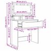 vidaXL Bedroom Dressing Tables Smoked Oak 80 x 39.6 x 135 cm