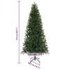 vidaXL Artificial Christmas Tree Green 210 cm PVC, PE and steel