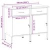 vidaXL Work Cabinet with Drawer 2 pcs Red and Grey 100 x 55 x 85 cm