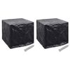 vidaXL Water Tank | Set of 2 | Black | Polyethylene | Medium | UV-resistant