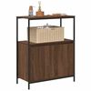 vidaXL Bathroom Cabinet with Shelves Brown Oak 76.5x35x95 cm