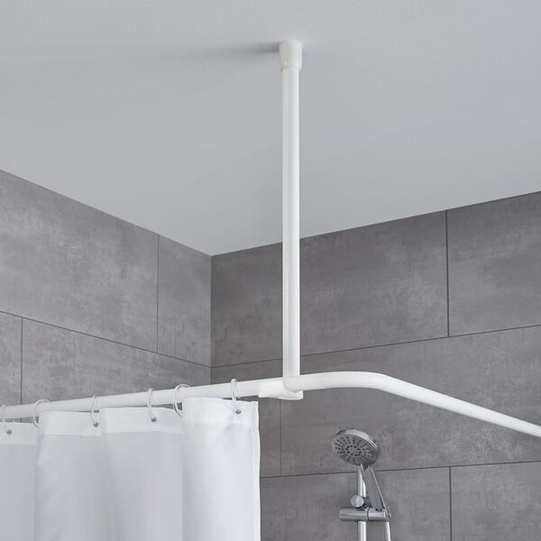 Kleine Wolke Shower Curtain Rod Support 60 cm White