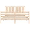 vidaXL Bed Frame without Mattress King Size Solid Wood