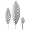 vidaXL Garden Stake 3 pcs 116.5 x 35 x 3 cm Galvanised Steel Silver