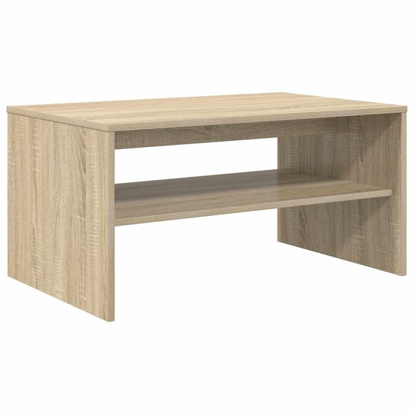 vidaXL Coffee Table Sonoma Oak 80 x 50 x 40 cm Engineered Wood
