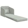 vidaXL Sofa Bed Light Grey 65 x 80 x 83 cm Velvet