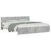 vidaXL Bed Frame without Mattress Concrete Grey 160x200 cm