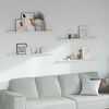 vidaXL Wall Shelf 4 pcs White Marble 115 x 9 x 3 cm Engineered Wood
