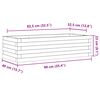 vidaXL Garden Planter 90x40x23 cm Solid Wood Pine