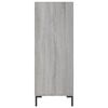 vidaXL Bookcase Grey Sonoma 69.5x32.5x90 cm Engineered Wood