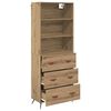 vidaXL Highboard Artisan Oak 69.5 x 34 x 180 cm Engineered Wood