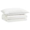 vidaXL 90% Goose Down Duvet Set FULDA 2 pcs 137 x 200 cm Summer White