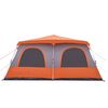 vidaXL Family Tent Dome 10-Person Grey and Orange Quick Release