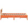 vidaXL Bed Frame without Mattress Wax Brown 200x200 cm Solid Wood Pine