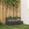 vidaXL Garden Planter Black 100 x 60 x 45 cm Cold-rolled Steel