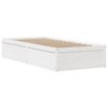 vidaXL Bed Frame without Mattress White 100x200 cm Solid Wood Pine