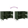vidaXL Sideboard Olive Green 100.5x39x79 cm Steel