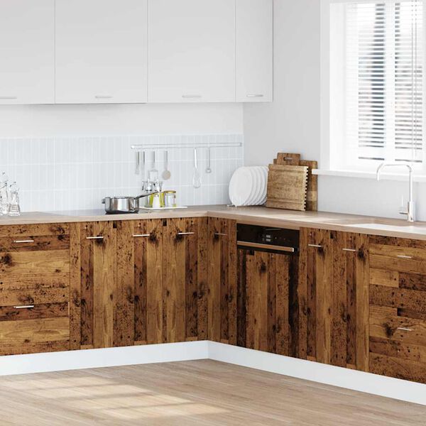 vidaXL Kitchen Cabinet Lyon Old Wood 75.5x75.5x81.5 cm Engineered Wood