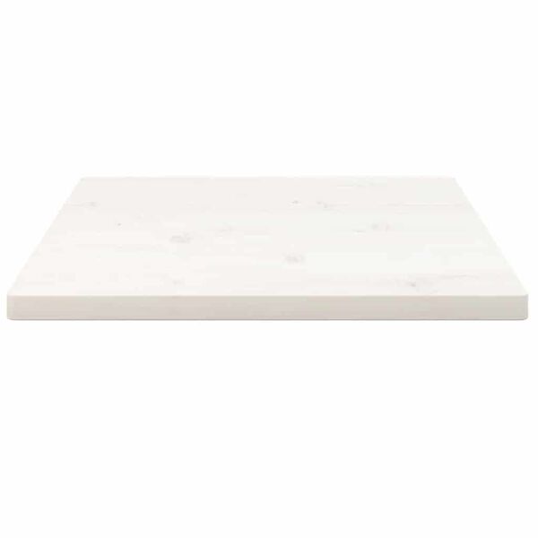 vidaXL Table Top White 60x60x2.5 cm Solid Wood Pine Square