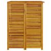 vidaXL Double Garbage Bin Shed 140x89x117 cm Solid Wood Acacia