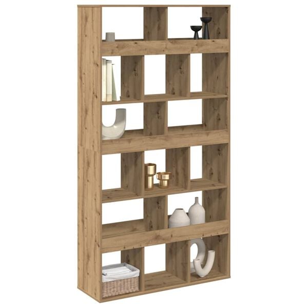 vidaXL Bookcase Artisan Oak 100x33x187.5 cm Engineered Wood