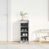 vidaXL Shoe Cabinet Grey Sonoma 29.5x34x76 cm Engineered Wood