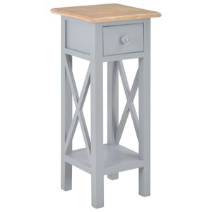 vidaXL Telephone Table | Brown and Grey | Pinewood, MDF | Compact | Side Table