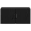 vidaXL Wall Cabinet Black Oak 80x39x40 cm Engineered Wood
