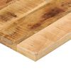 vidaXL Table Top 110x60x2.5 cm Rectangular Solid Wood Rough Mango